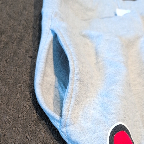 Champion Mens Light Gray Joggers with Logo - Picture 4 of 6